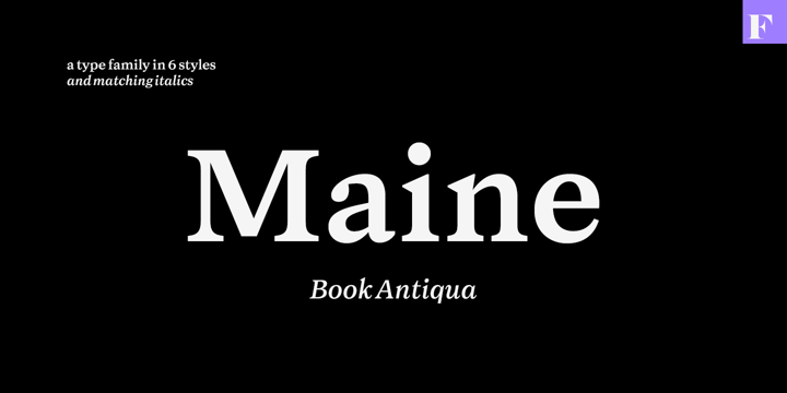 Maine Font Poster 1