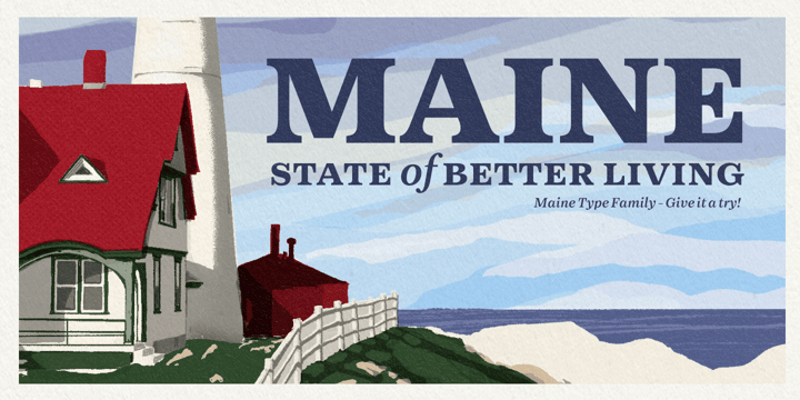 Maine Font Poster 11