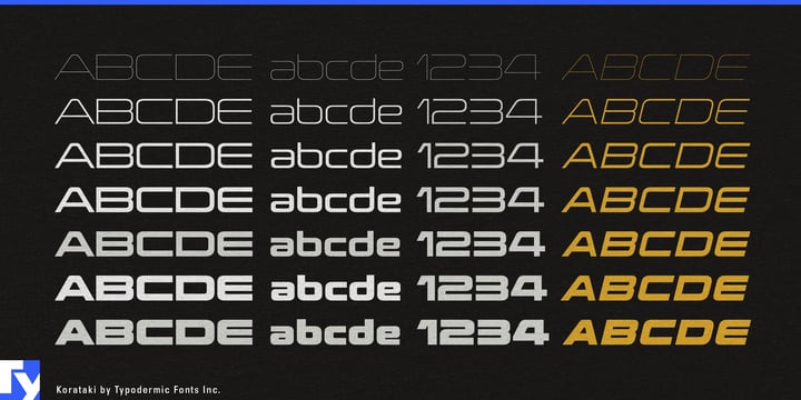 Korataki Font Poster 3
