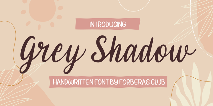 Grey Shadow Font Poster 1