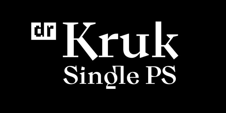 DR Kruk Single Font Poster 1