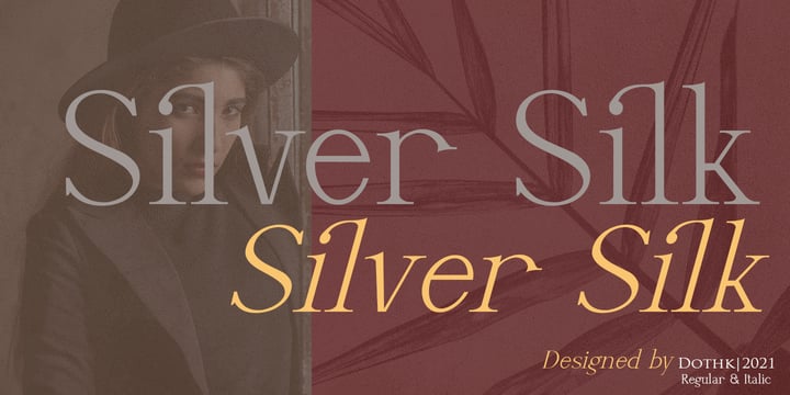 Silver Silk Font Poster 1