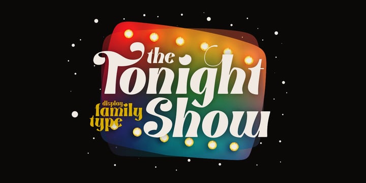 NT Tonight Show Font Poster 1