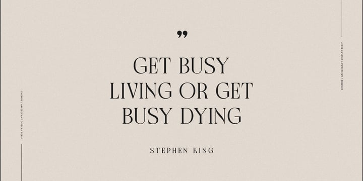 Chemre Font Poster 4