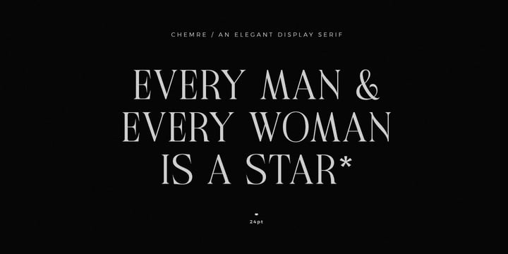 Chemre Font Poster 7