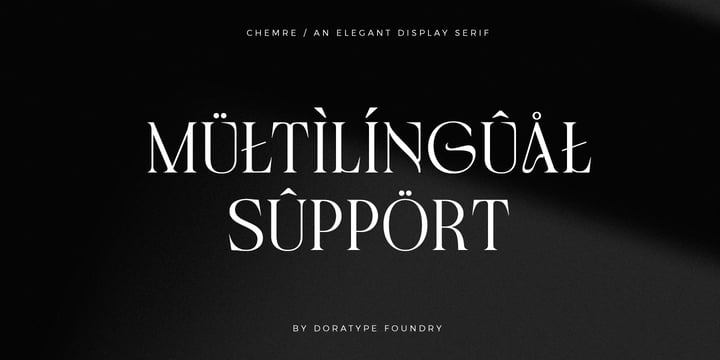 Chemre Font Poster 10