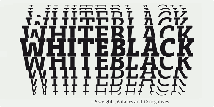 Whiteblack Font Poster 9
