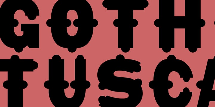 Gothic Tuscan 8 Font Poster 7