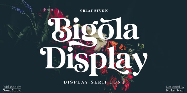 Bigola Display fonts from Great Studio - (xbrhz)