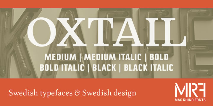 Oxtail Font Poster 1