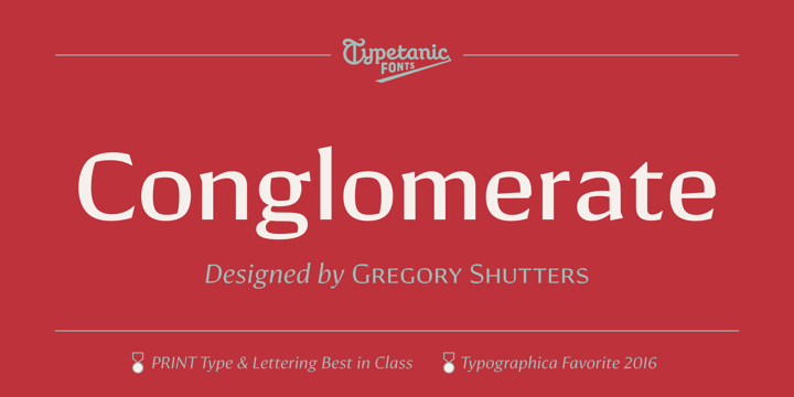 Conglomerate Font Poster 1