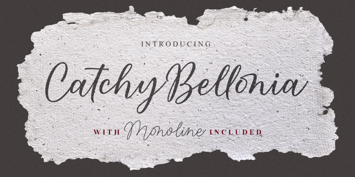 Catchy Bellonia Font Poster 1