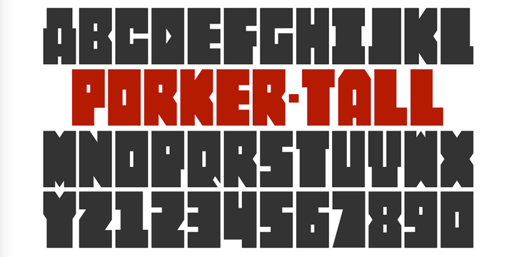 Porker Font Poster 5