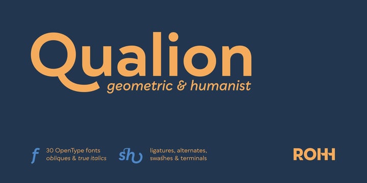 Qualion Font Poster 1