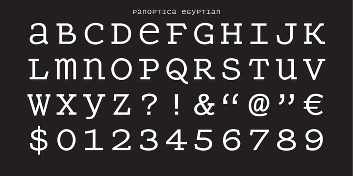 Panoptica Font Poster 13