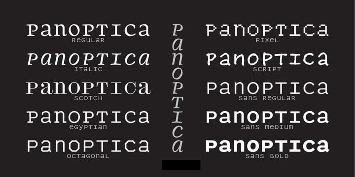 Panoptica Font Poster 4