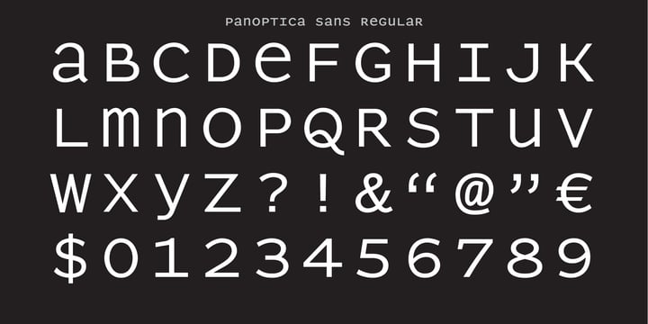Panoptica Font Poster 5