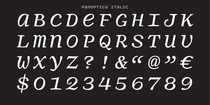 Panoptica Font Poster 9
