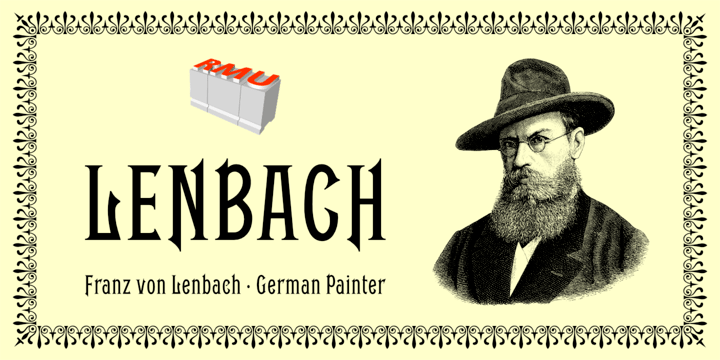 Lenbach Font Poster 1