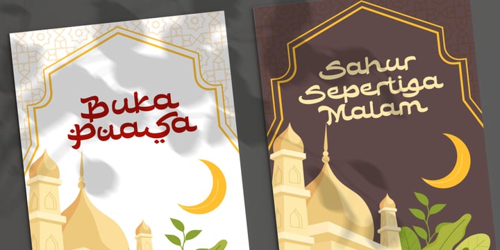 Lentera Ramadhan Font Poster 5