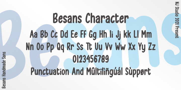 Besans Font Poster 7