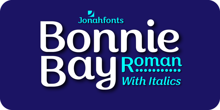 Bonnie Bay Roman Font Poster 1