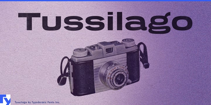 Tussilago Font Poster 1