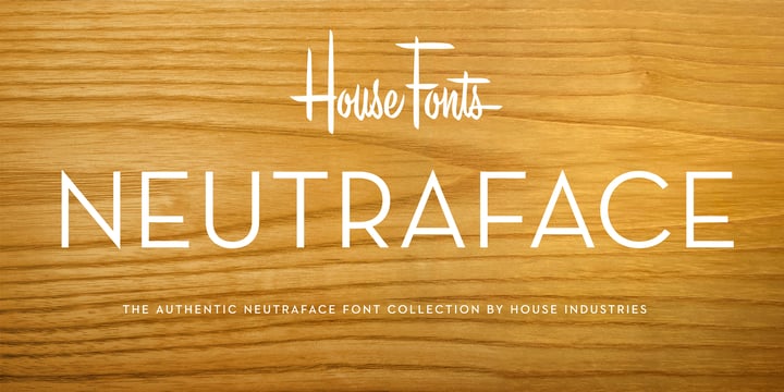 Neutraface Display Font Poster 1