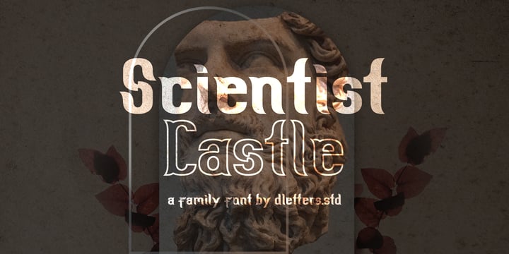 Scientist Castle Font Poster 1