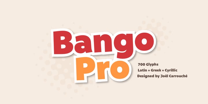 Bango Pro Font Poster 1