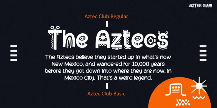 Aztec Club Font Poster 5