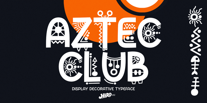 Aztec Club Font Poster 1