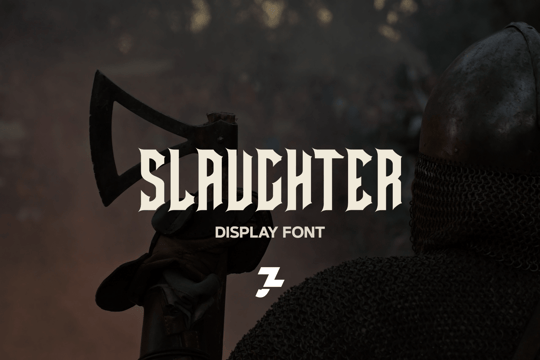 Slaughter Font Poster 1