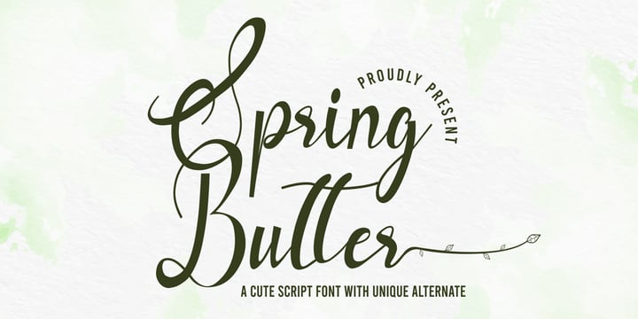 [dvfpbufwtg] Download Spring Butter Fonts Family From Sipanji21