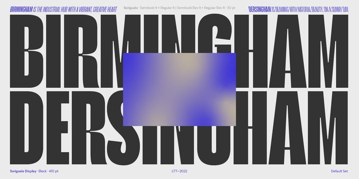 Seriguela Font Poster 6