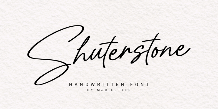 Shuterstone Font Poster 1