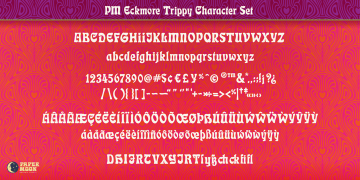 PM Eckmore Font Poster 2