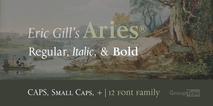 Aries Font Poster 1