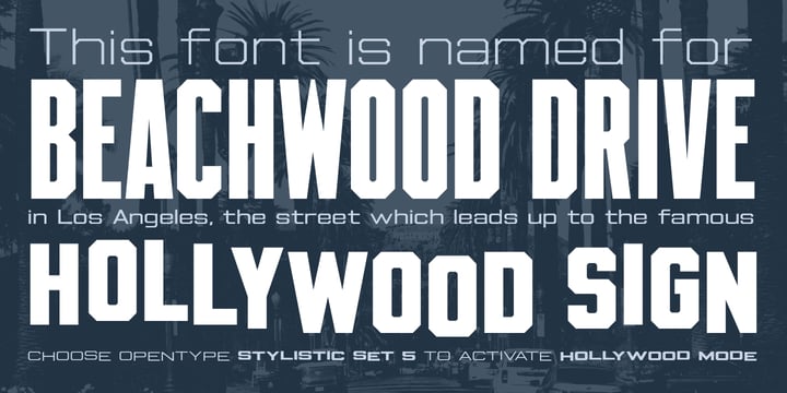 Beachwood Font Poster 14