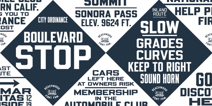 Beachwood Font Poster 8