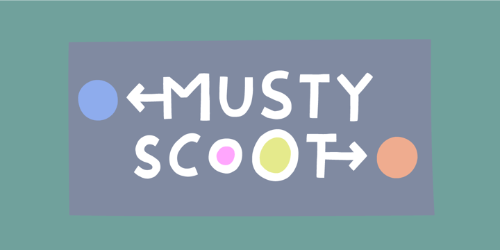 Musty Scoot Font Poster 1