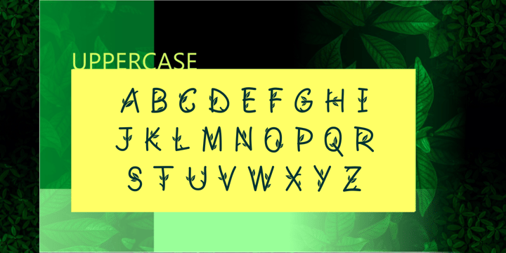Green Nature Font Poster 2
