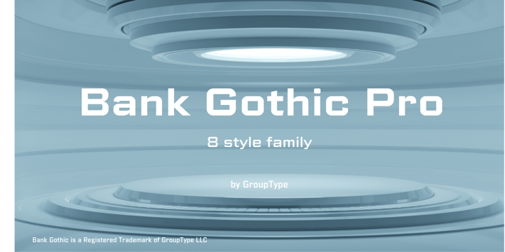 Bank Gothic Font Poster 4