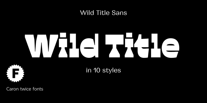 Wild Title Sans Font Poster 1