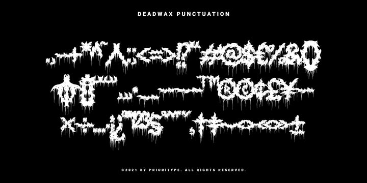 Deadwax Font Poster 8