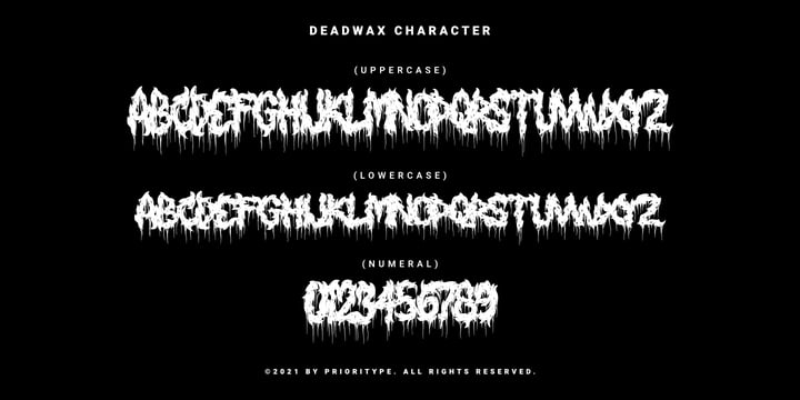 Deadwax Font Poster 7