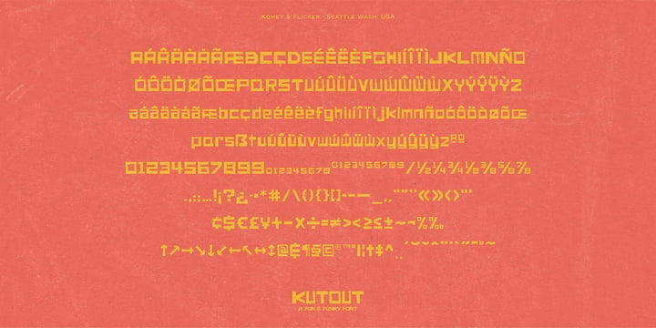 KutOut Font Poster 8