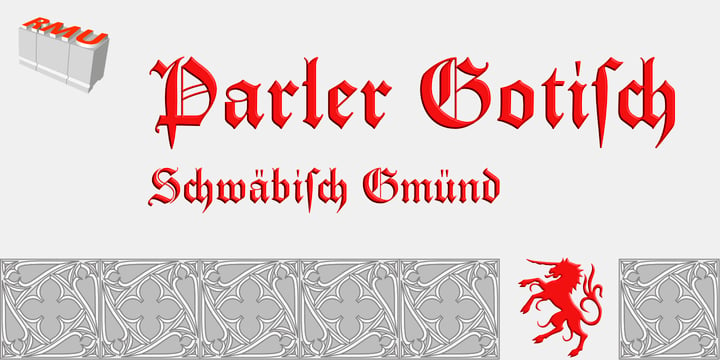 Parler Gotisch Font Poster 1