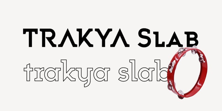 Trakya Slab Font Poster 4