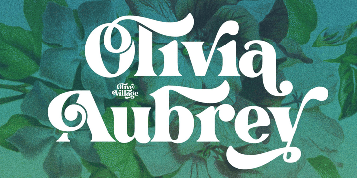 Olive Village Font Poster 11